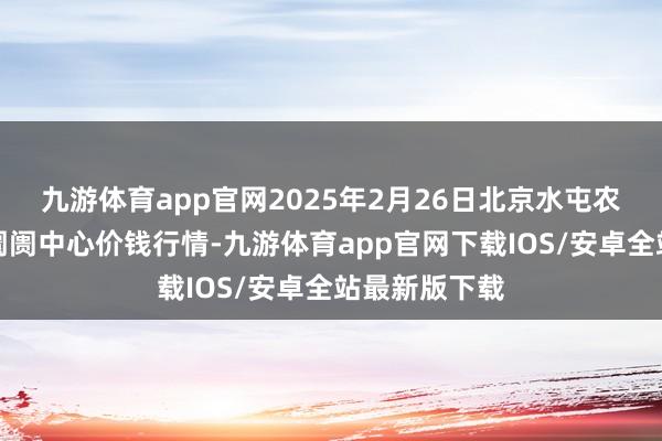 九游体育app官网2025年2月26日北京水屯农副居品批发阛阓中心价钱行情-九游体育app官网下载IOS/安卓全站最新版下载